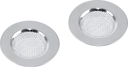 Colador de acero inoxidable para fregadero 6,5 cm, set de 2 uds.