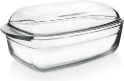 Fuente para horno de vidrio con tapa 2,9 l, 32,5 × 19 × 13 cm