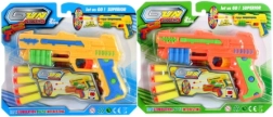 Pistola de plástico con balas de espuma
