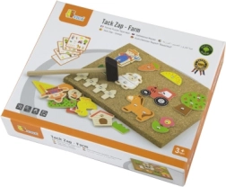 Clavado de corcho de madera granja Viga Montessori