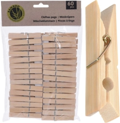 Pinzas de madera para la ropa 60 uds