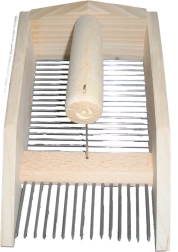 Peine recolector de arándanos de madera y acero inoxidable