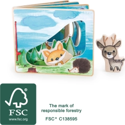 Libro ilustrado interactivo de madera Small Foot