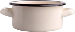 Cazo esmaltado color crema 0,5 l