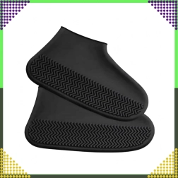 Fundas de silicona impermeables para zapatos con suela antideslizante, talla S