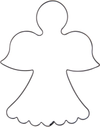 Cortador de galletas Orion con forma de ángel, 9,5 cm