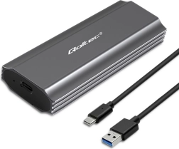 Carcasa para disco Qoltec para M.2 SSD SATA NVMe USB-C 2TB