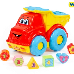 Coche infantil volquete con encajables de formas