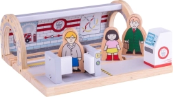 Estación de metro de madera Bigjigs Rail