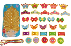 Juego de enhebrado de madera Princesa LUCY & LEO