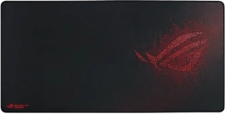 alfombrilla gaming para ratón asus rog sheath xl negro-roja
