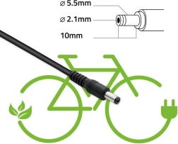 Cargador para bicicletas eléctricas 36 V (42 V, 2 A) con conector de 5,5 × 2,1 mm
