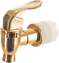 Grifo de repuesto dorado para dispensador de bebidas de vidrio