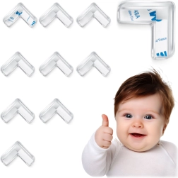 Protectores de esquinas transparentes RICOKIDS, 10 uds