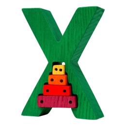 Puzzle encajable Fauna Abecedario letra X xilófono