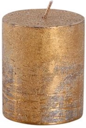 Vela cilíndrica rústica PROVENCE color cobre 6 × 7 cm
