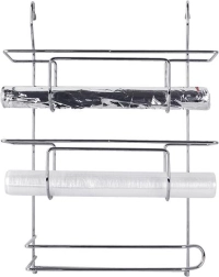 Estante de cocina colgante para rollos de papel y láminas 29,9 × 12,5 × 40,3 cm