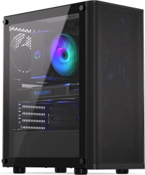 Caja de PC Endorfy Ventum 200 Air, negra, vidrio templado