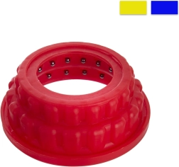 Cabezal ajustable para conservas de 83/68 mm con bolas, colores surtidos