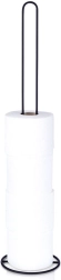 Soporte metálico para papel higiénico, negro, 60 cm