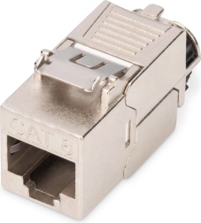Módulo keystone RJ45 (8P8C) Cat 8.1 STP, apantallado, sin herramientas, de acero