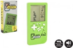 Juego digital Cubos cayendo rompecabezas de plástico 7×14 cm a pilas con sonido – Verde