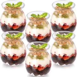 Vasitos para yogur y postres 160 ml, set de 6 uds