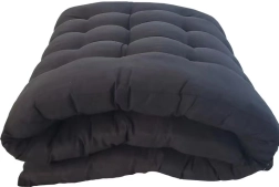 Colchón negro prémium para cama, sofá y tumbona 193 × 68 cm