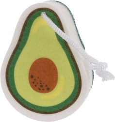 Esponja para lavar platos con diseño de aguacate