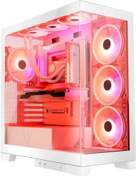 Caja de PC Volcano Space ARGB blanca