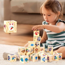 Cubos educativos de espuma para niños – inglés y números, 20 uds.