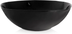 Ensaladera de vidrio LUNA 25 cm, 2 l, negra