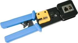 Alicates de crimpado para conectores RJ45/RJ12/RJ11 (8P/6P/4P) para conectores pasantes EZ