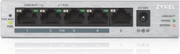 Switch Zyxel GS1005HP gigabit PoE+ de escritorio de 5 puertos, 60 W