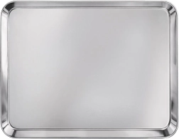 Bandeja de servicio de acero inoxidable 31,7 × 24 cm