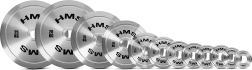Disco olímpico de acero HMS 0,25 kg