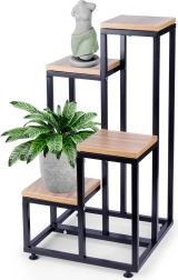 Soporte metálico para plantas de 4 niveles 69 cm