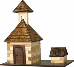 Kit de construcción de madera para pegar Campanario y pozo Walachia