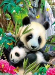 Puzzle Ravensburger Lovely Panda de 300 piezas