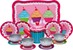 Juego de té infantil con motivo de muffins