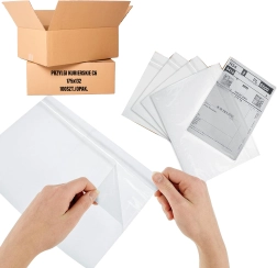 Sobres de mensajería autoadhesivos C6 175 × 132 mm, bolsillos de lámina transparente, 100 uds