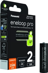 Batería recargable Eneloop Pro AA 2500 mAh 2 piezas