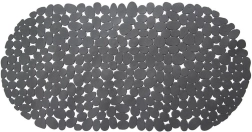 Alfombrilla antideslizante para bañera 68 × 34 cm, gris