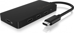 Hub USB‑C ICY BOX con 4 puertos y Power Delivery 100 W