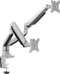 Soporte para dos monitores de 13–27" con capacidad de carga 2×9 kg
