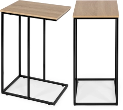Mesa auxiliar móvil para portátil con marco metálico ModernHome