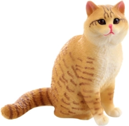 Figura de gato de plástico
