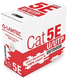 Cable de datos exterior U/UTP Cat.5e, 100% cobre, 305 m