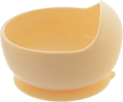 Cuenco de silicona para niños con ventosa 360 ml, amarillo