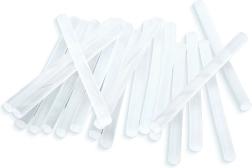 Barras de pegamento termofusible transparentes para pistola de pegamento de 7 mm, 20 unidades